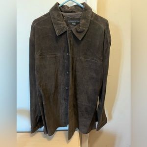 Vintage Metropolitan View leather shirt